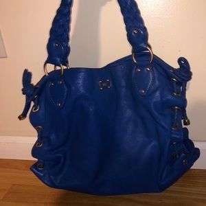 Blue Michael Kors Shoulder Purse